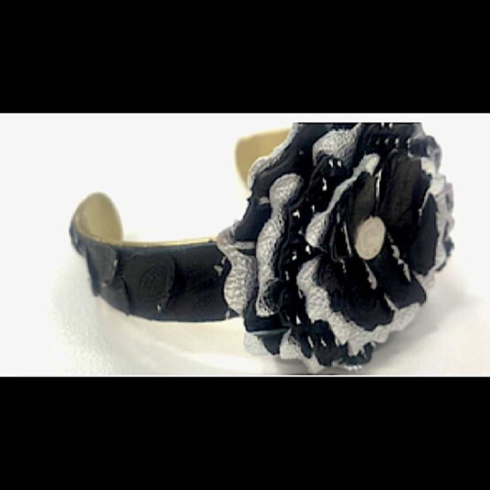 Nib Rustic Cuff ‘Rock & Roll’ Penelope Flower Cuff - image 5